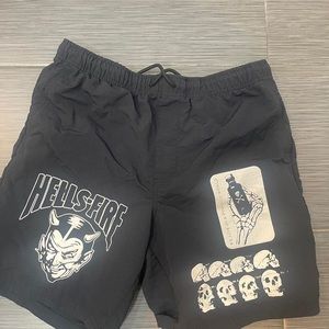 🔥 Hell's Fire Shorts - Ignite Your Style with Urban Edge! 🔥